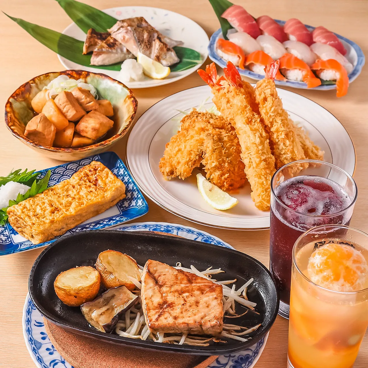 和食を軸にした幅広いメニューをご用意